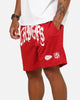 Mitchell & Ness Kansas City Chiefs Arch Script Shorts Red