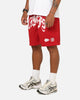Mitchell & Ness Kansas City Chiefs Arch Script Shorts Red