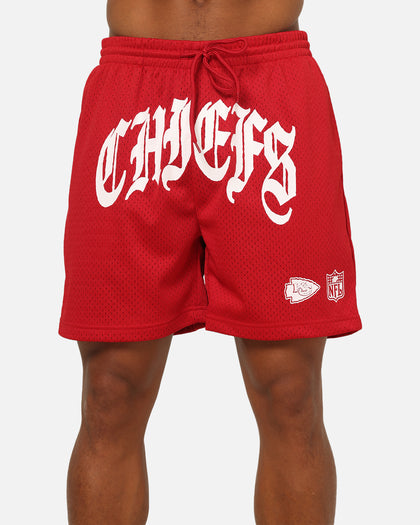 Mitchell & Ness Kansas City Chiefs Arch Script Shorts Red