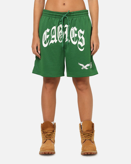 Mitchell & Ness Philadelphia Eagles Arch Script Shorts Green