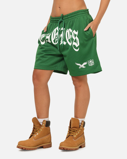 Mitchell & Ness Philadelphia Eagles Arch Script Shorts Green