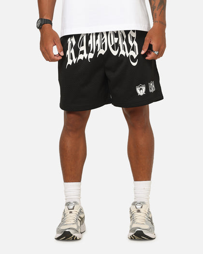 Mitchell & Ness Las Vegas Raiders Arch Script Shorts Black/White