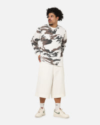XXIII Wide Leg Denim Shorts Off White
