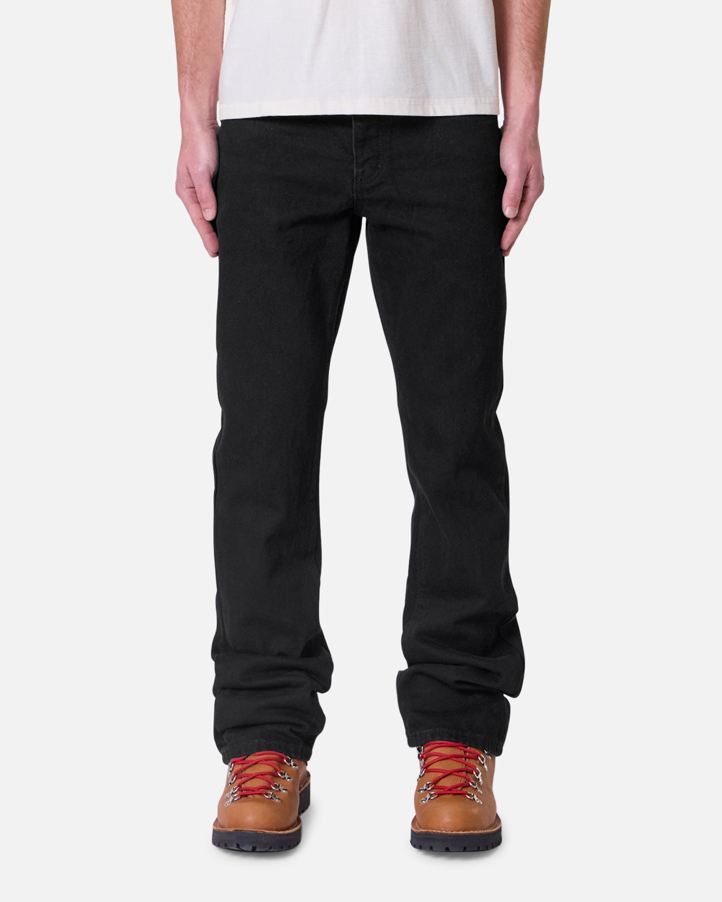 MNML Bootcut Raw Jeans Rinsed Black | Culture Kings US