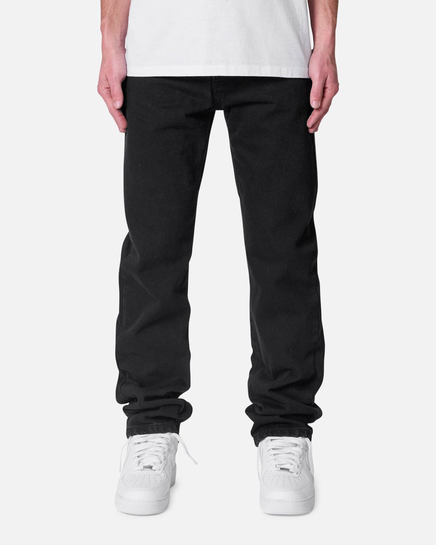 MNML Straight Raw Jeans Rinsed Black | Culture Kings US