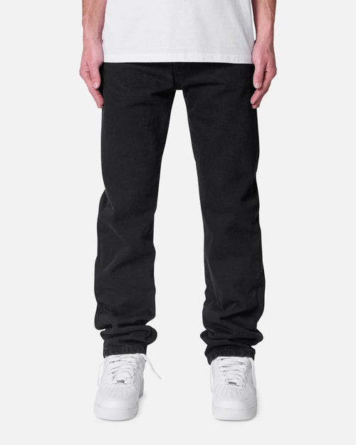 MNML Straight Raw Jeans Rinsed Black