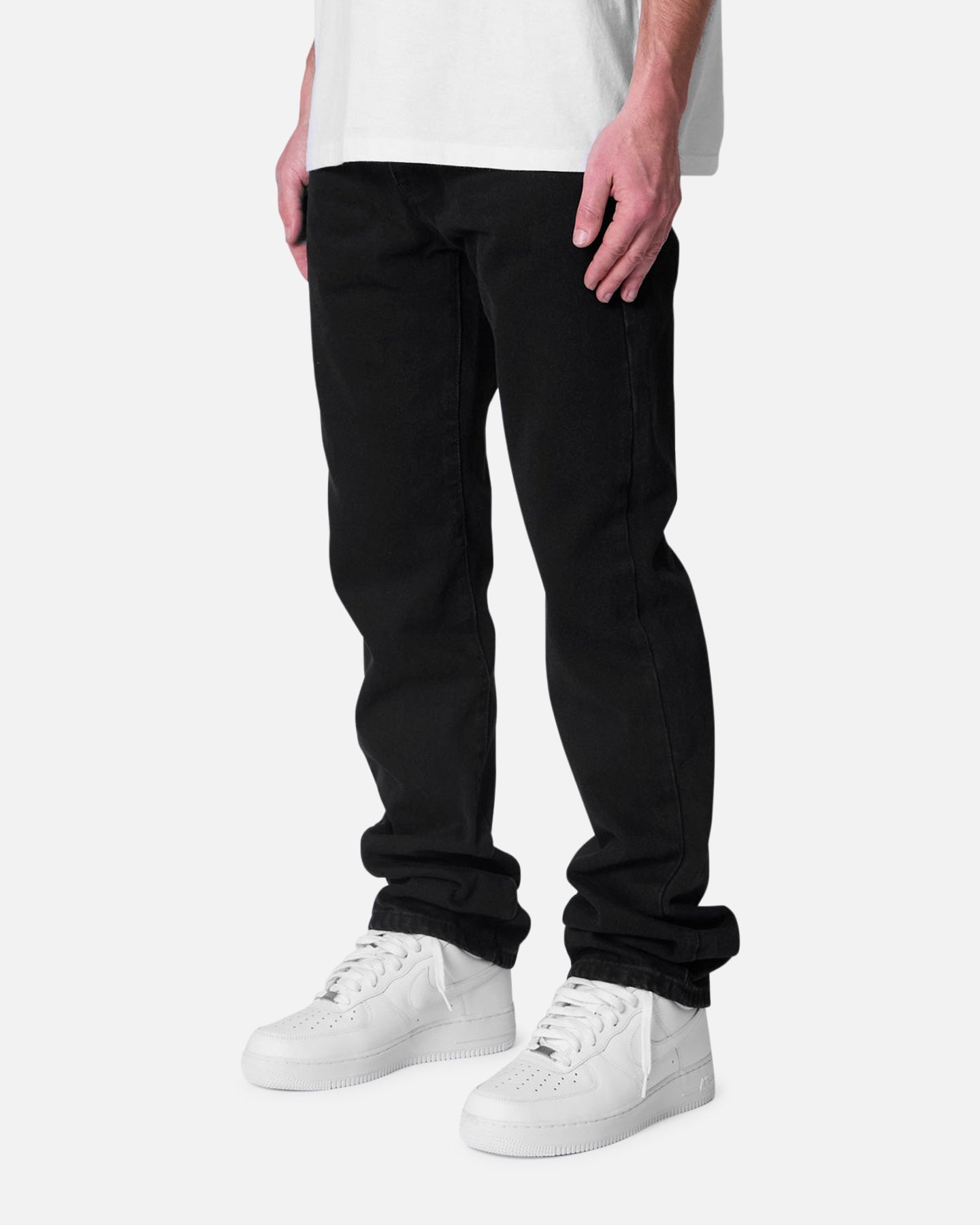 MNML Straight Raw Jeans Rinsed Black | Culture Kings US