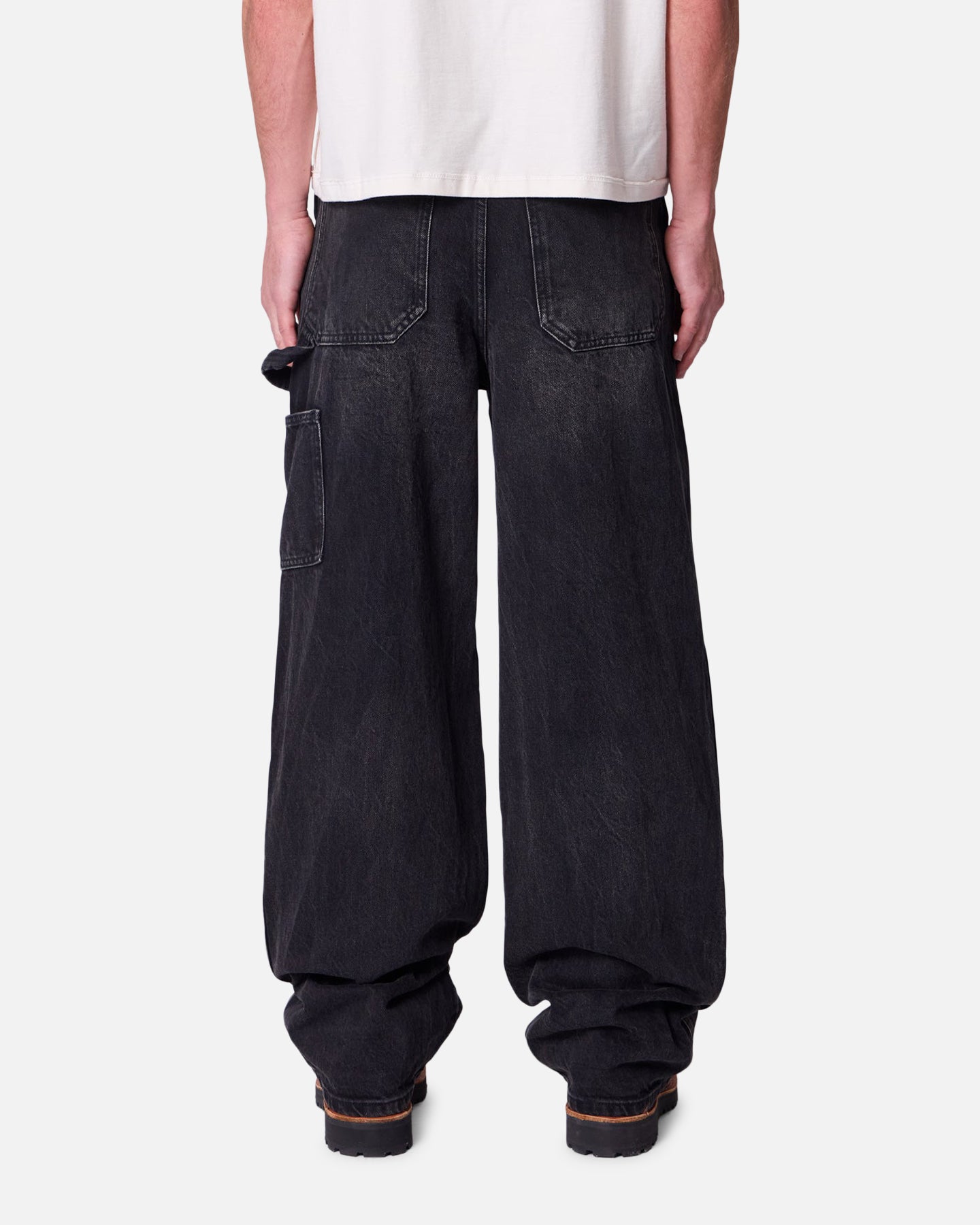MNML Ultra Baggy Western Jewel Jeans Washed Black | Culture Kings US