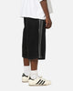 Adidas Firebird Denim Shorts Black Denim