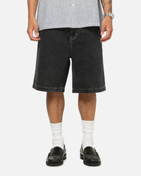 X-Large 91 Star Bull Denim Shorts Washed Black