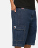 X-Large Baggy Cargo Denim 91 Shorts Dark Indigo