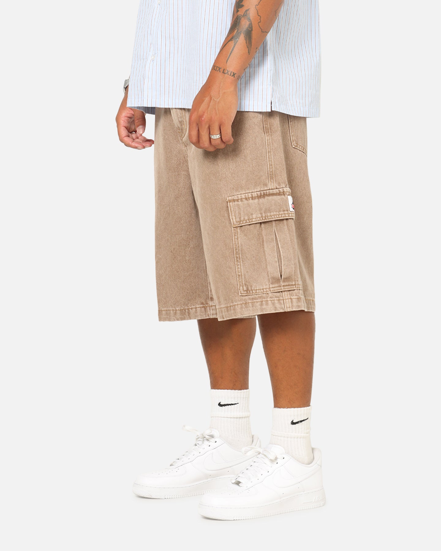 X-Large Baggy Cargo Denim 91 Shorts Smoke | Culture Kings US