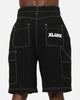X-Large Italic Work Cargo Shorts Black