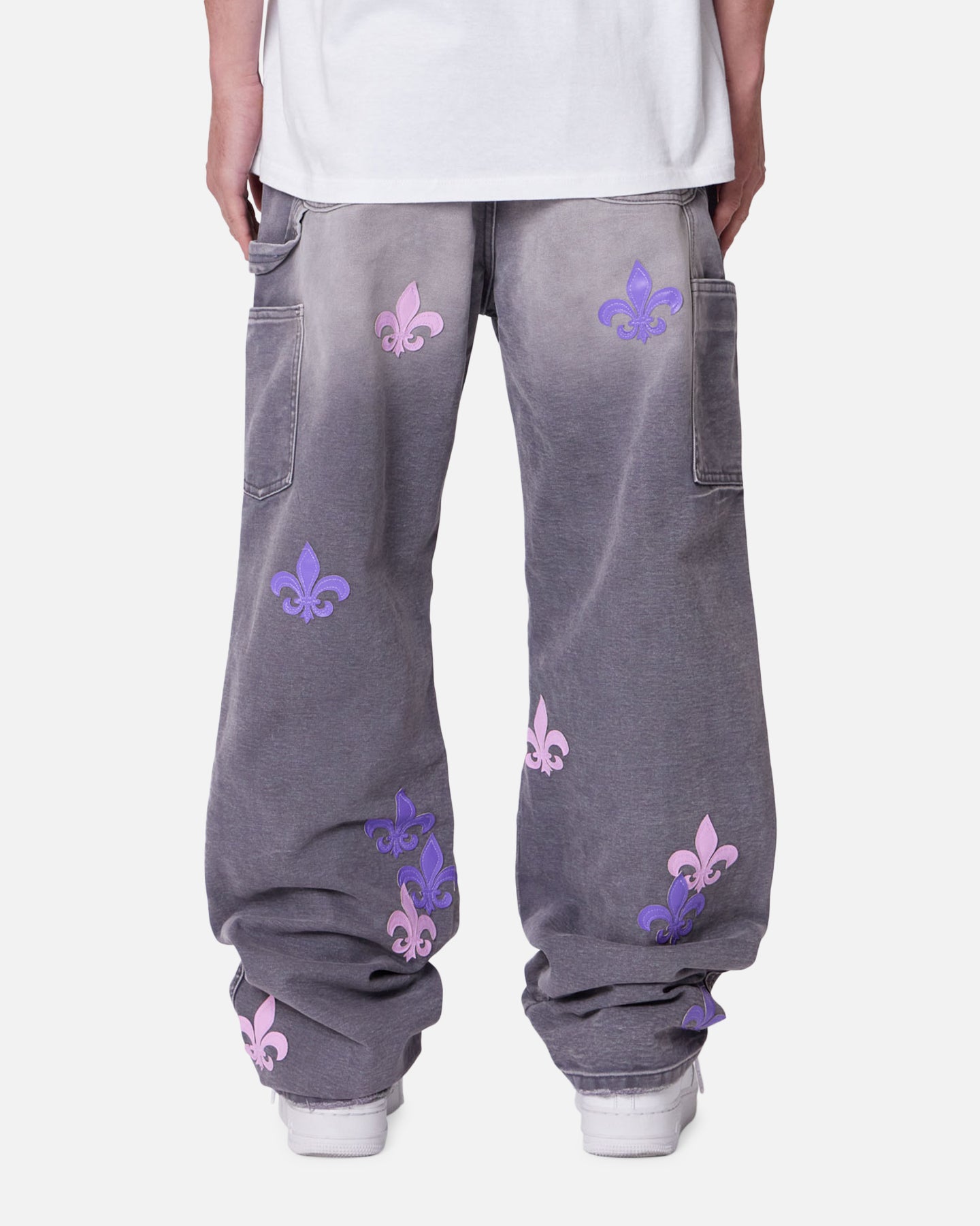MNML Ultra Baggy Fleur Carpenter Pants Grey | Culture Kings US