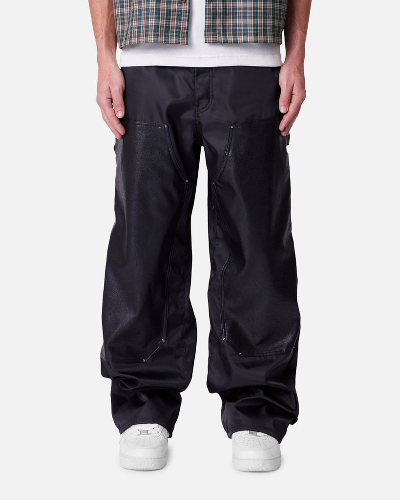 MNML Baggy Nylon Carpenter Pants Black | Culture Kings US