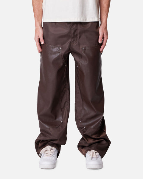 MNML Baggy Nylon Carpenter Pants Brown | Culture Kings US