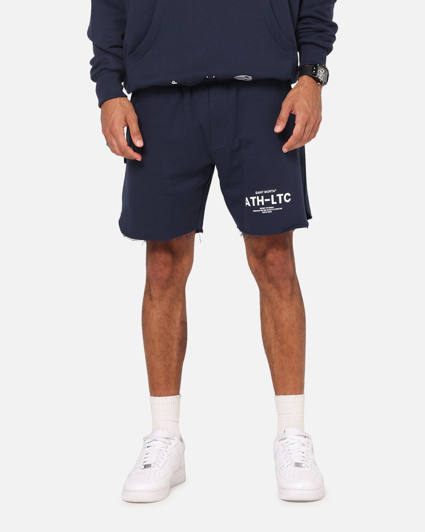 Saint Morta Athltc Sweat Shorts Dark Royal | Culture Kings US