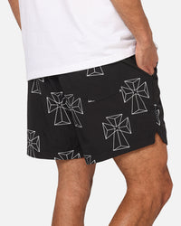 Saint Morta Holy Tide Beach Shorts Black