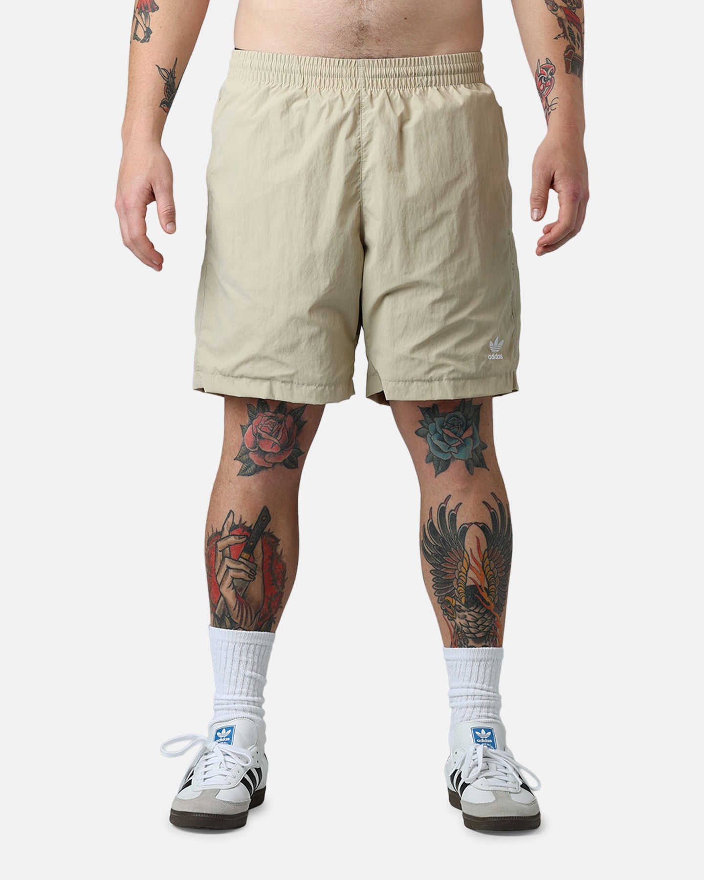 Adidas Essential Woven Shorts Khaki | Culture Kings US