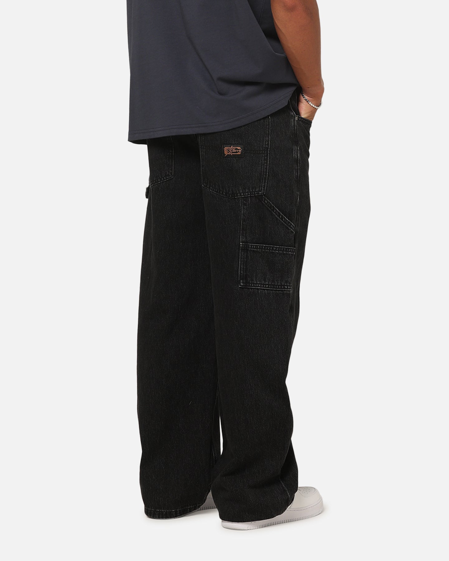 Carre Baggy Carpenter Jeans Black Denim | Culture Kings US