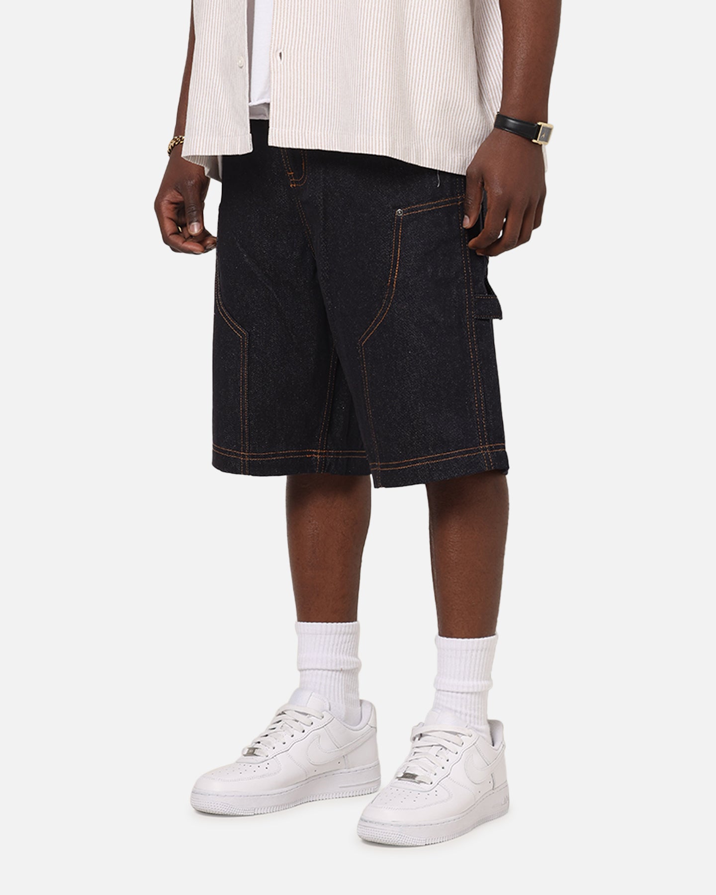 Carre Work Jorts Dark Washed Indigo | Culture Kings US