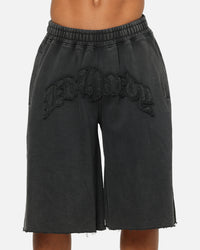 Ed Hardy Double Dragon Applique Shorts Black