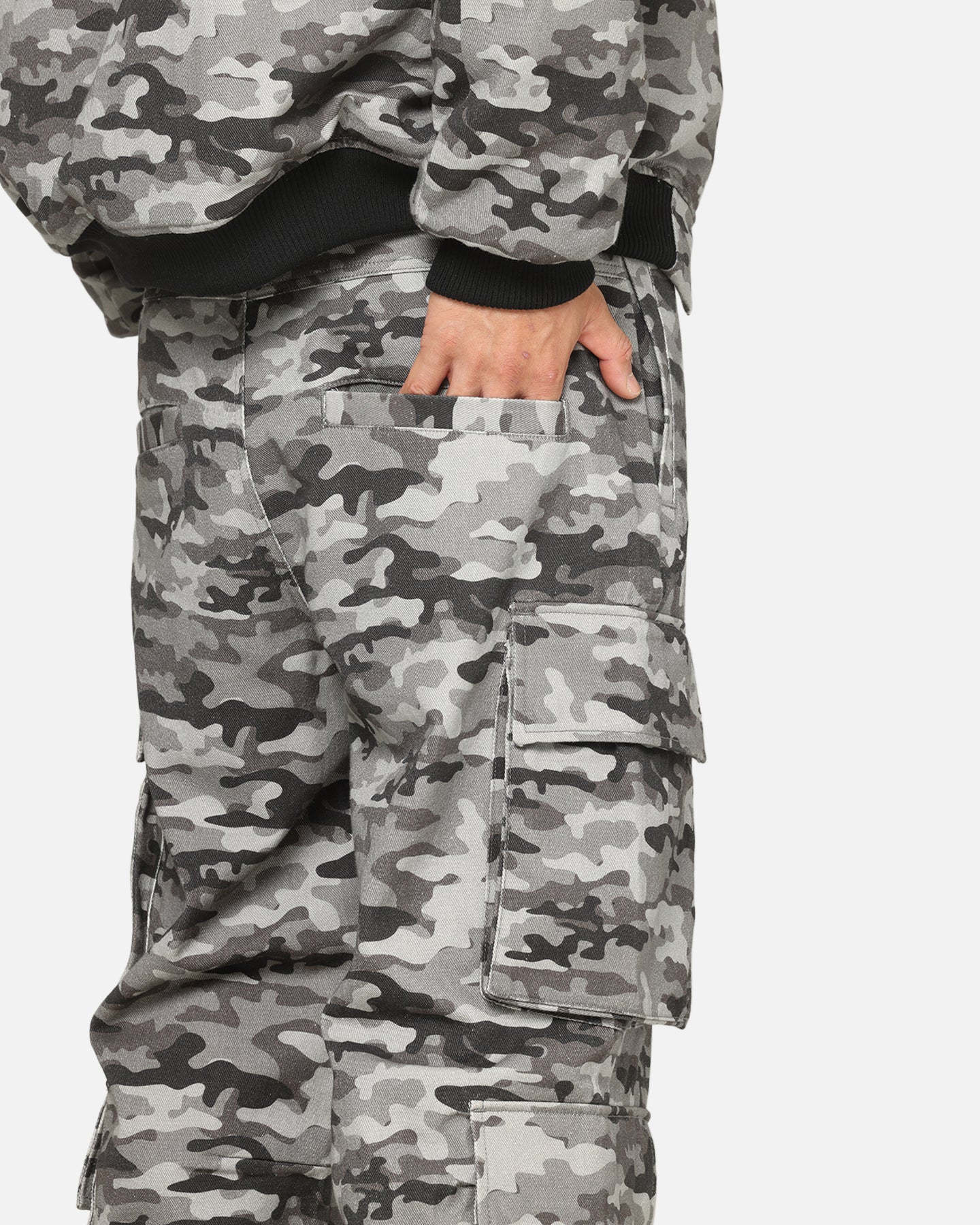 Carre Camo Baggy Pants Black Camo | Culture Kings US