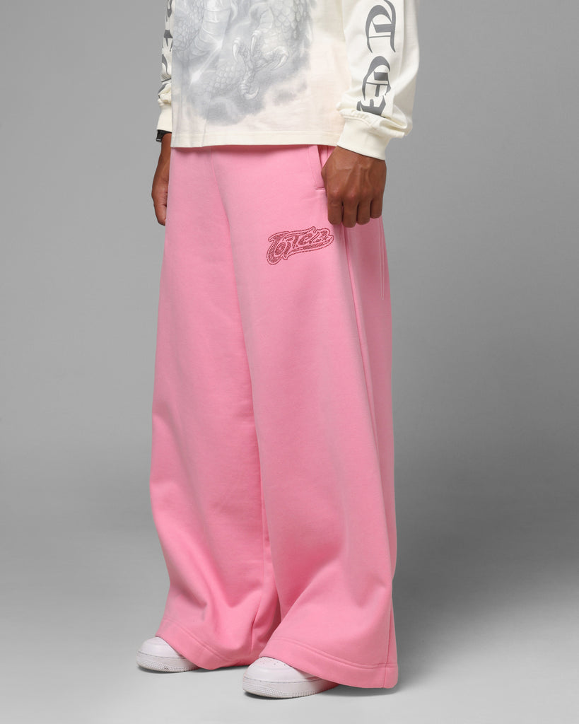 Loiter Weezy Ultra Wide Sweatpants Pink | Culture Kings US