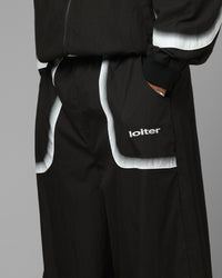Loiter Spray Day Trackpants Black