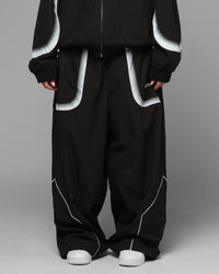 Loiter Spray Day Trackpants Black