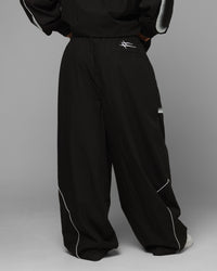 Loiter Spray Day Trackpants Black