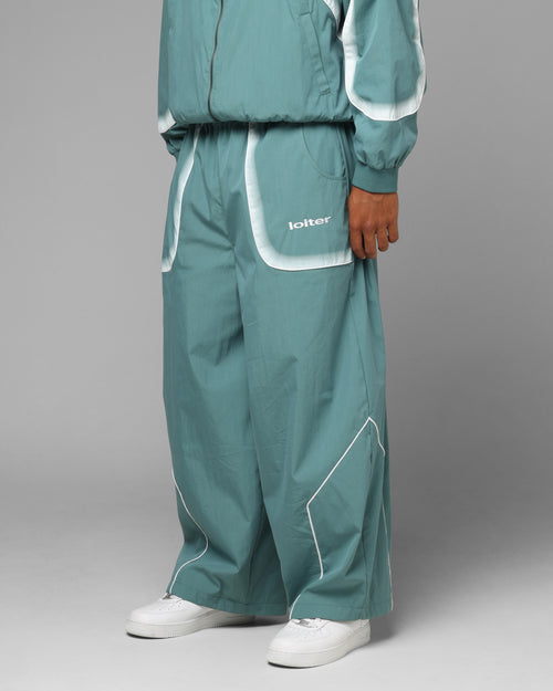 Loiter Spray Day Trackpants Teal