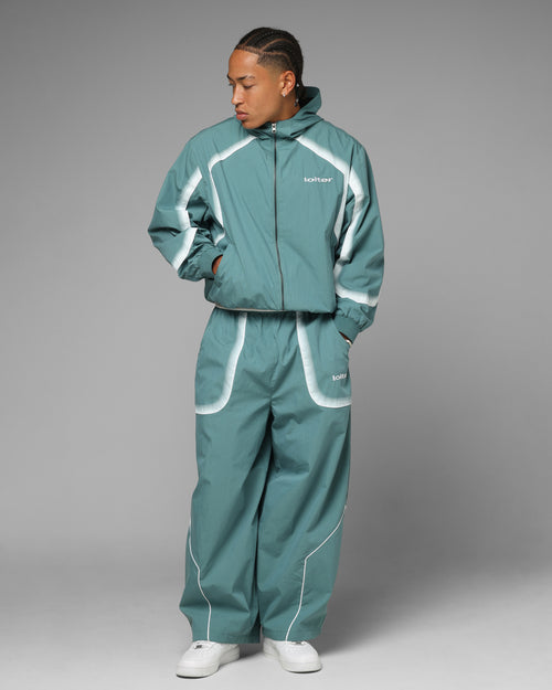 Loiter Spray Day Trackpants Teal