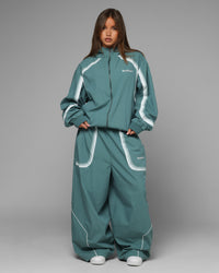 Loiter Spray Day Trackpants Teal