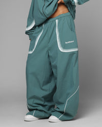 Loiter Spray Day Trackpants Teal