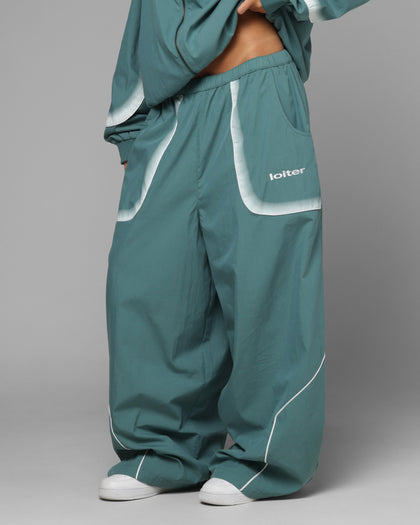 Loiter Spray Day Trackpants Teal