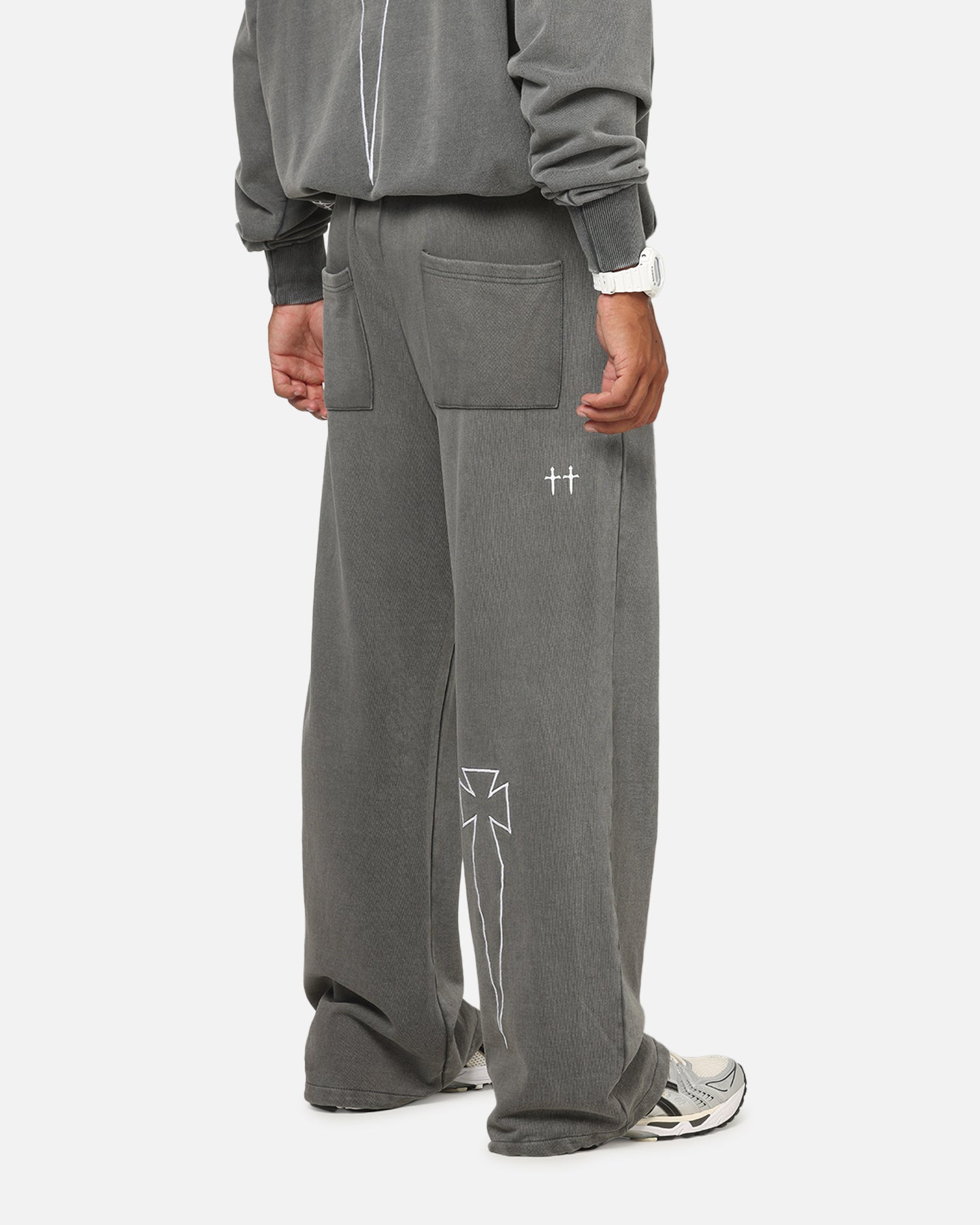Saint Morta Athletc Sweatpants Washed Charcoal | Culture Kings US