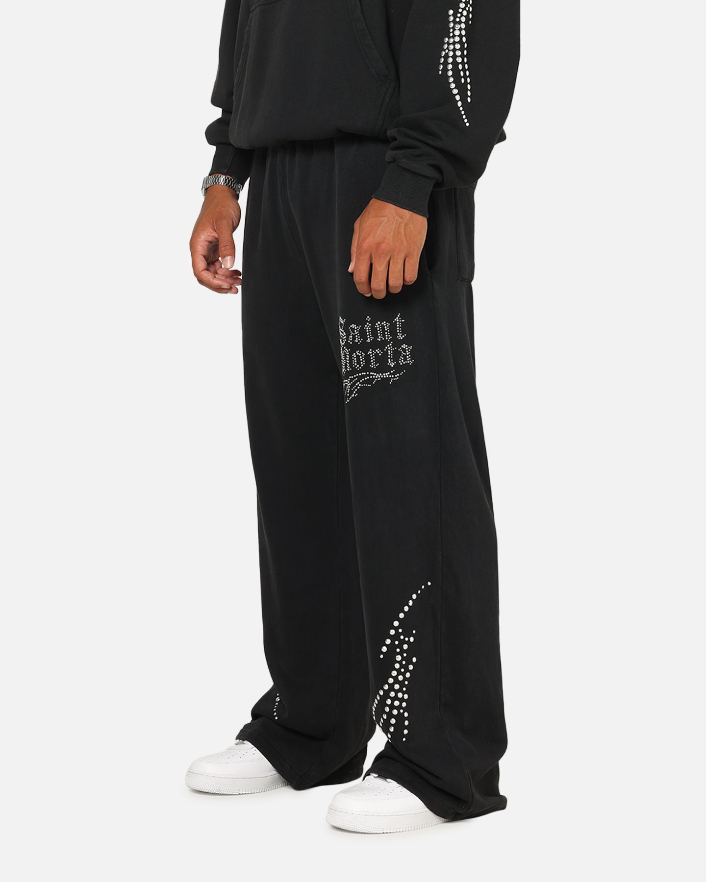 Saint Morta Sanctified Sweatpants Washed Black | Culture Kings US