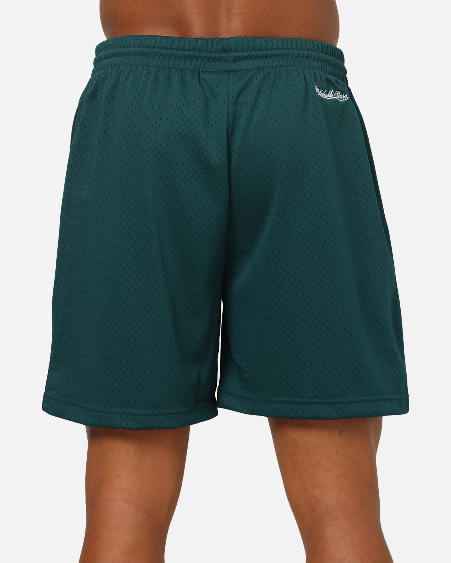 Mitchell & Ness Miami Dolphins Stars & Text Mesh Shorts Deep Sea