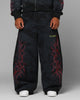 Loiter X Yu-Gi-Oh! Slifer Sky Dragon Sweatpants Black Wash