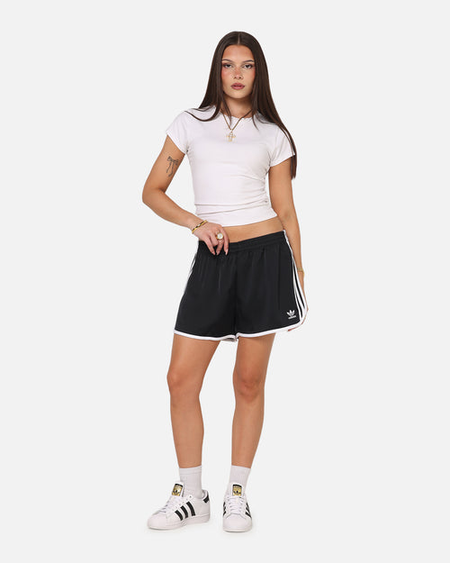 Adidas Women's Adicolor 3-Stripes Sprinter Shorts Black
