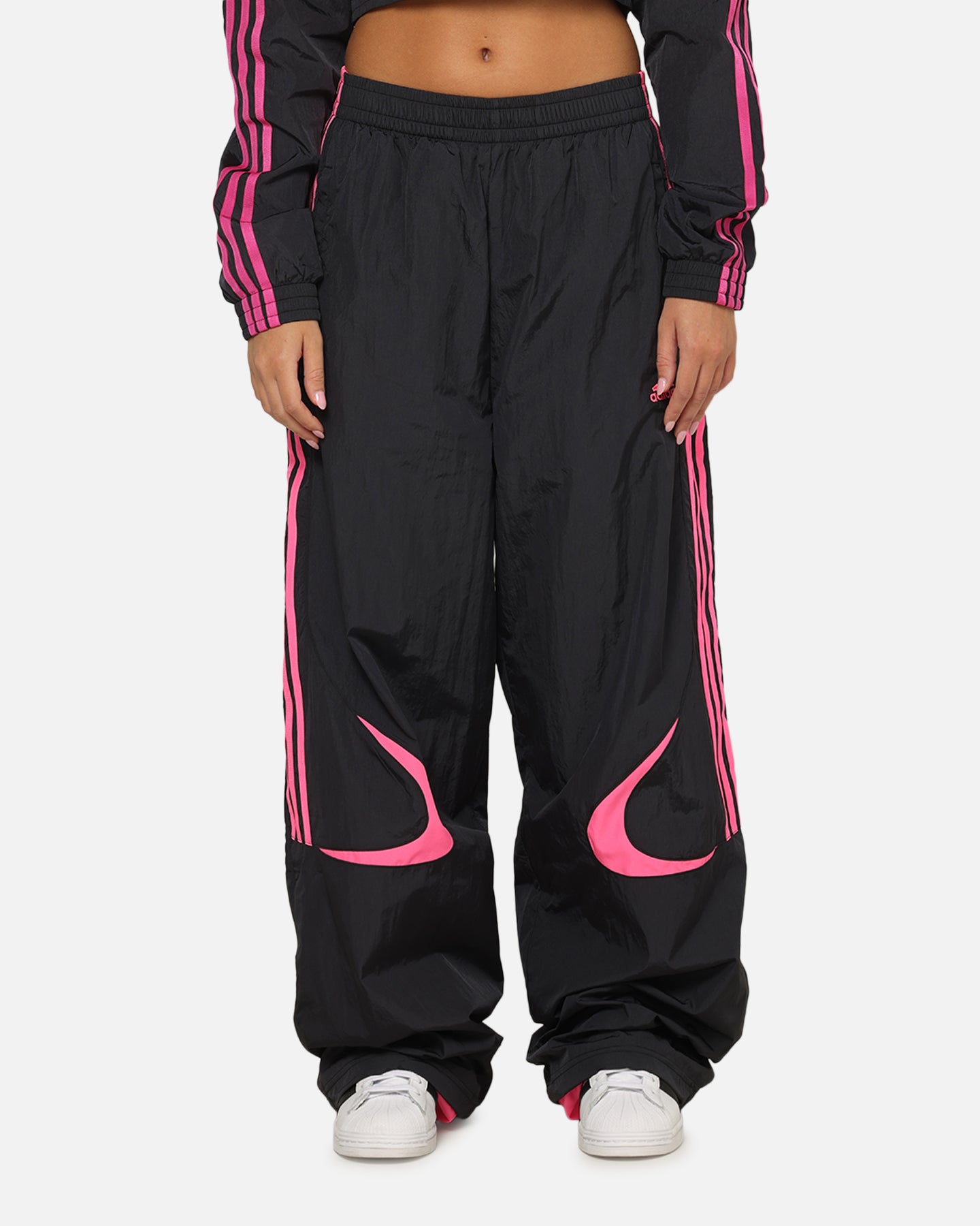 Adidas Women's Teamgeist Track Pants Black/Pink | Culture Kings US