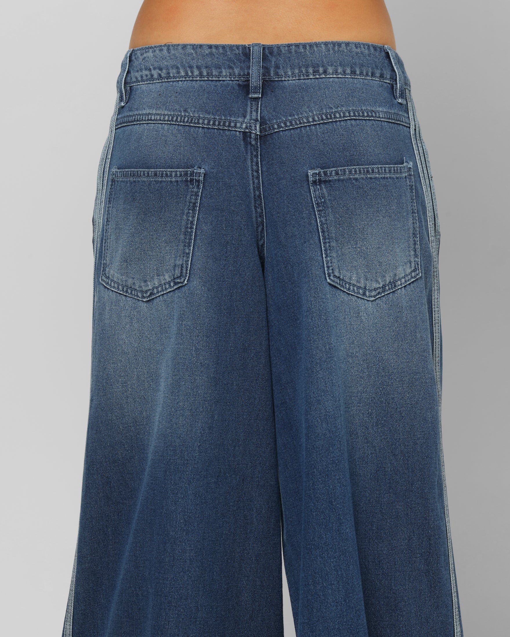 Adidas Women's Denim Wide Pants Indigo Denim | Culture Kings US