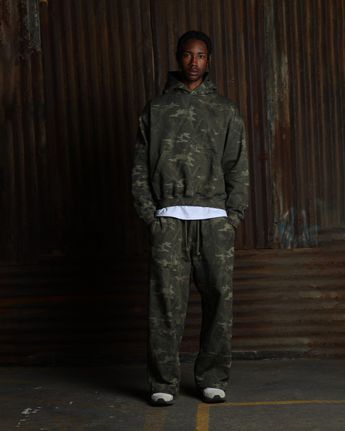 American Thrift Wide Leg Pants Camo
