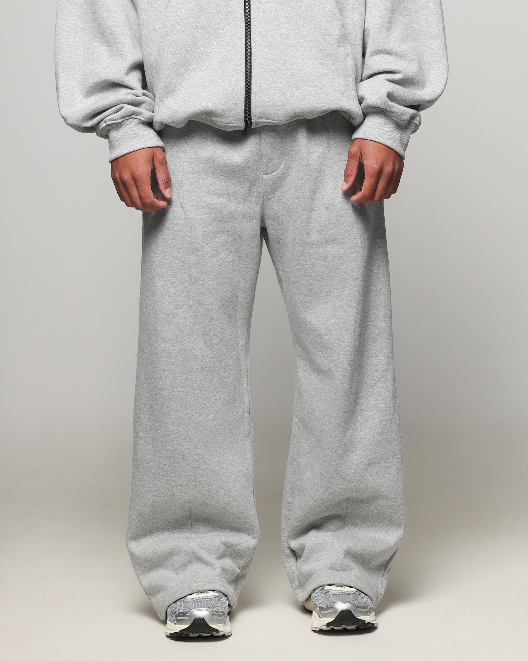 American Thrift Wide Leg Pants Grey Heather | Culture Kings US