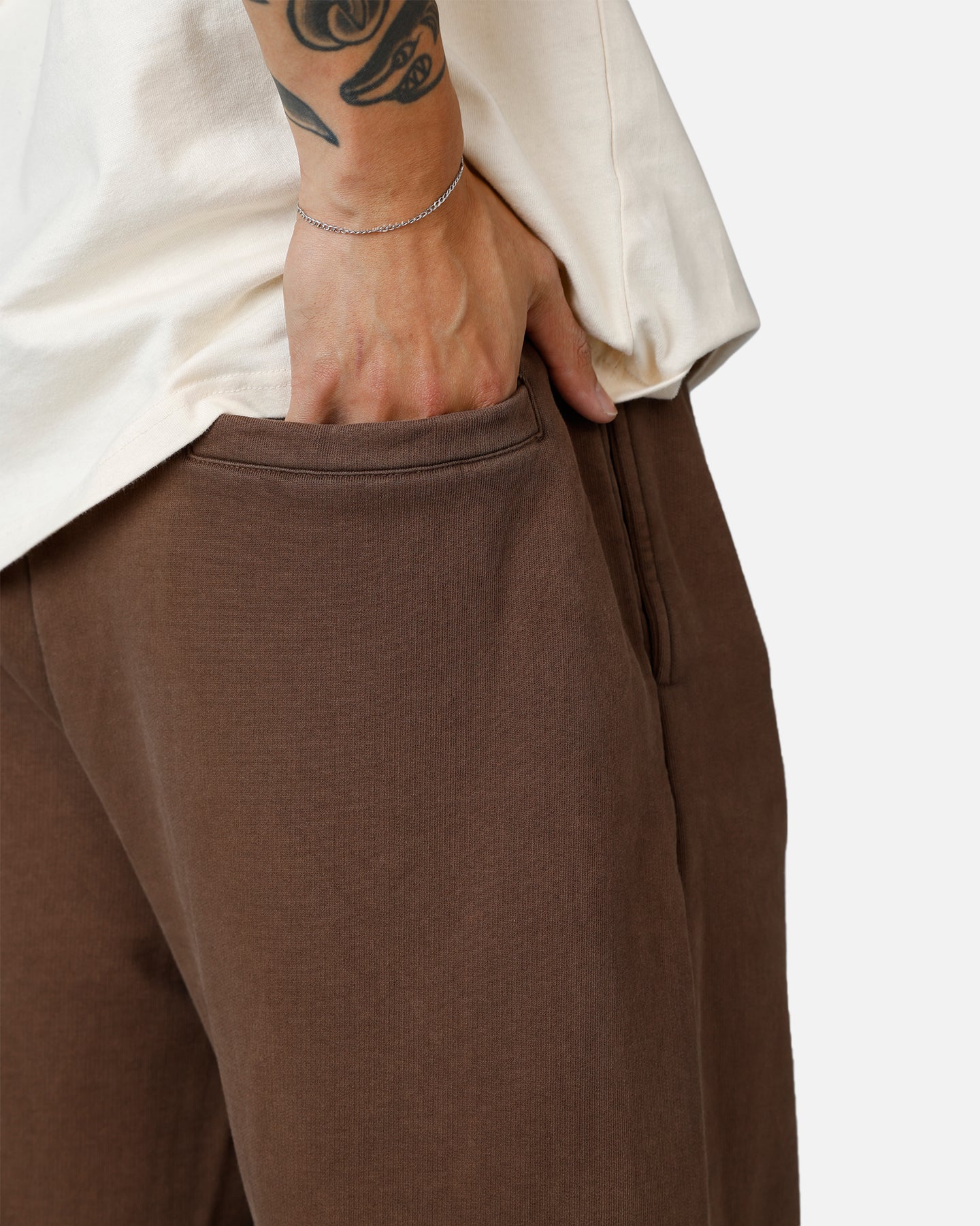 American Thrift Wide Leg Pants Washed Brown | Culture Kings US