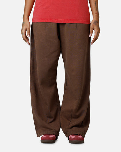 American Thrift Wide Leg Pants Washed Brown