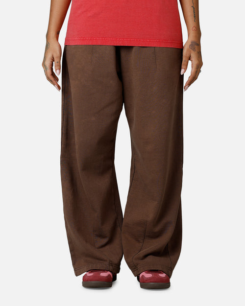 American Thrift Wide Leg Pants Washed Brown