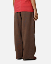 American Thrift Wide Leg Pants Washed Brown