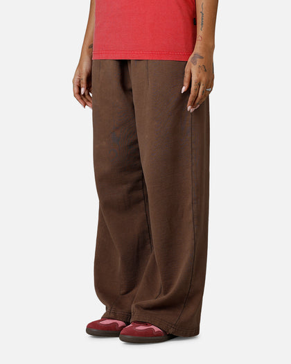 American Thrift Wide Leg Pants Washed Brown